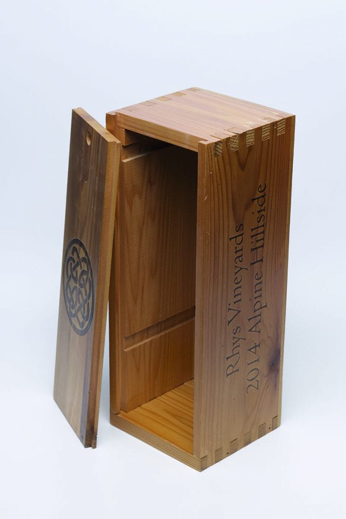 Wooden Wine Box - Rhys Vineyards - Golden State Box Factory