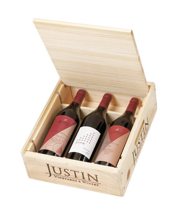 pine wooden wine boxes